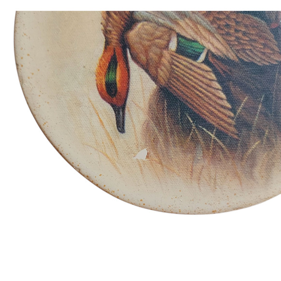 NEW Chocolate Lab Labrador Duck Hunting Dog Print Round Stone Coasters Set of 4 - Picture 3 of 4